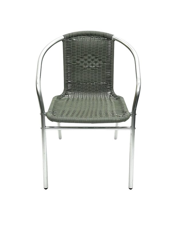 Grey Rattan Bistro Chairs