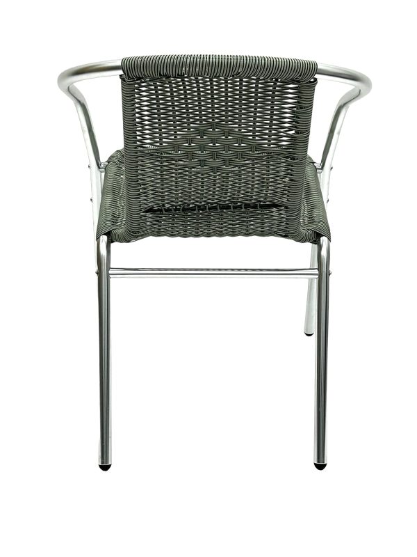 Grey Rattan Bistro Chairs