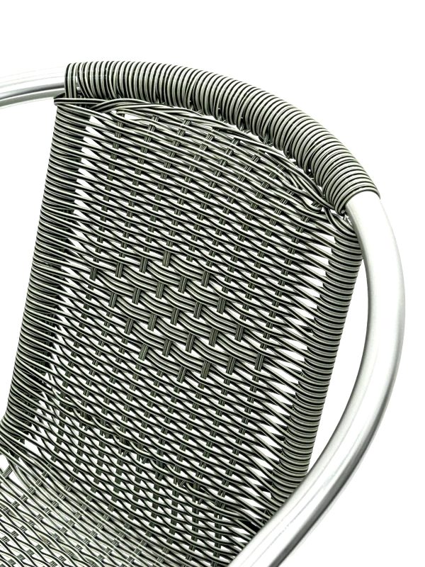 Grey Rattan Bistro Chairs