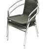 Grey Rattan Bistro Chairs