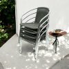 Grey Rattan Bistro Chairs