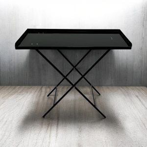 Black Folding Paddock Table - BE Furniture Sales