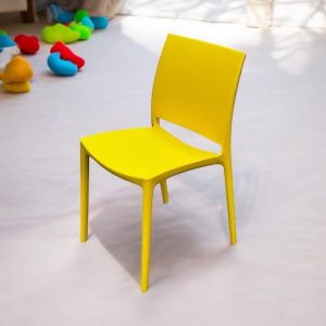 Yellow Plastic Stacking Chairs - BE Furniture Sales